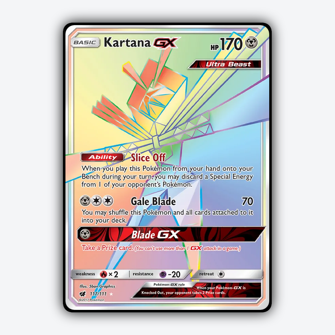 Kartana-GX 117/111 - Crimson Invasion Set - Card Rug