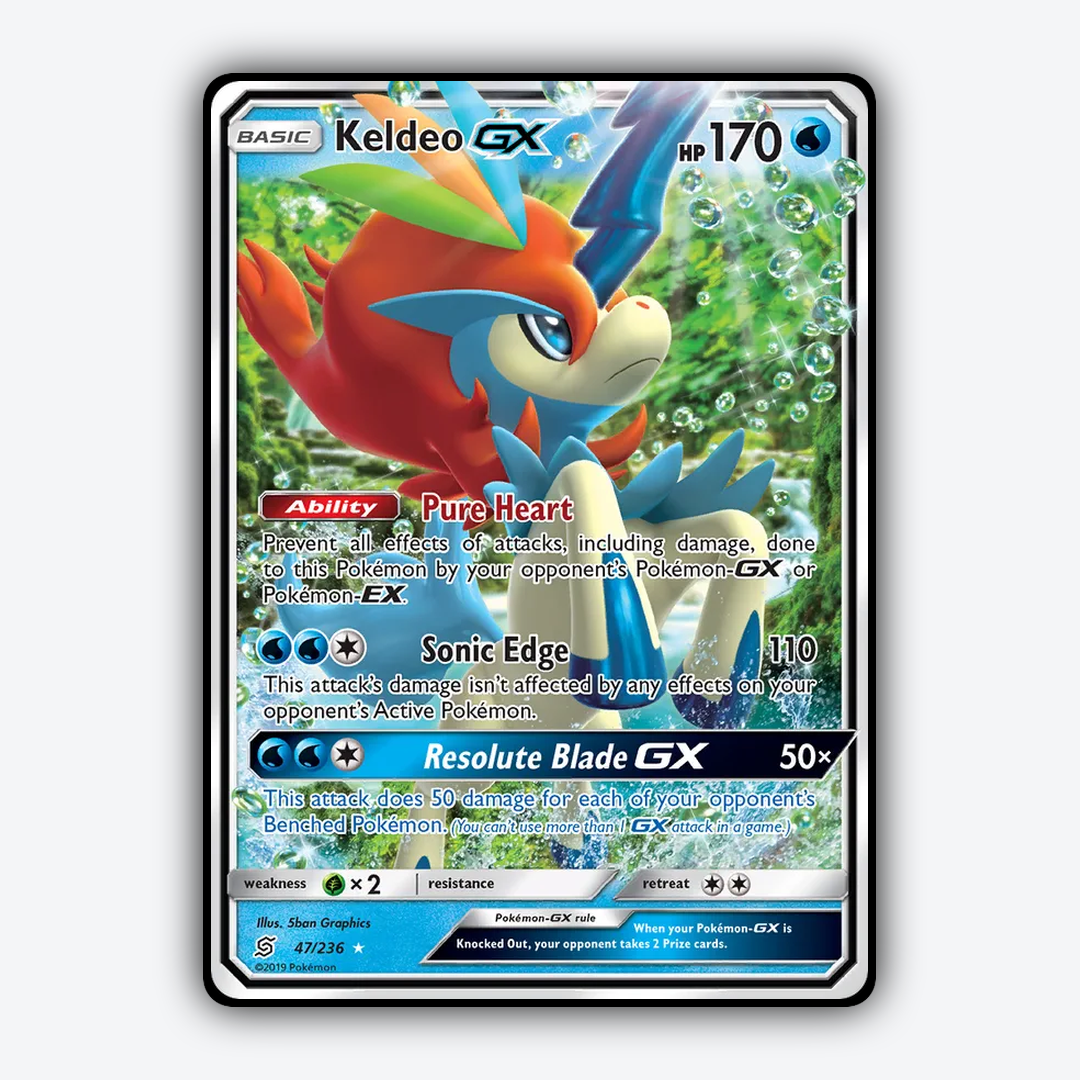 Keldeo-GX 047/236 - Unified Minds Set - Card Rug