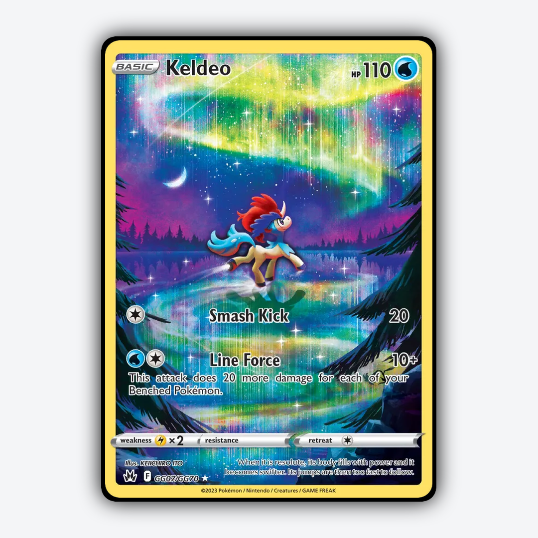Keldeo #7 - Crown Zenith Set - Card Rug