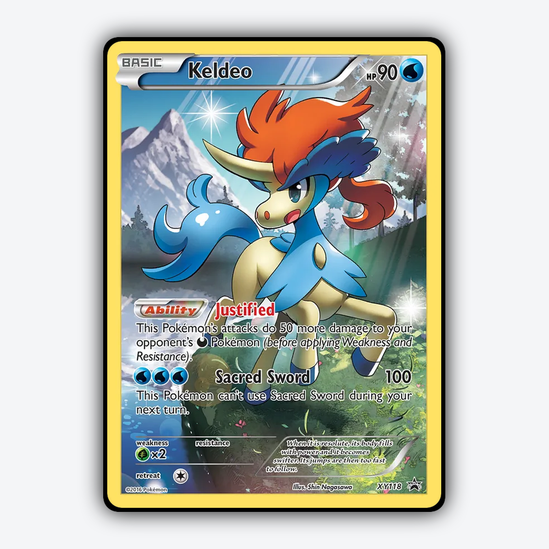 Keldeo #118 - XY Black Star Promos Set - Card Rug