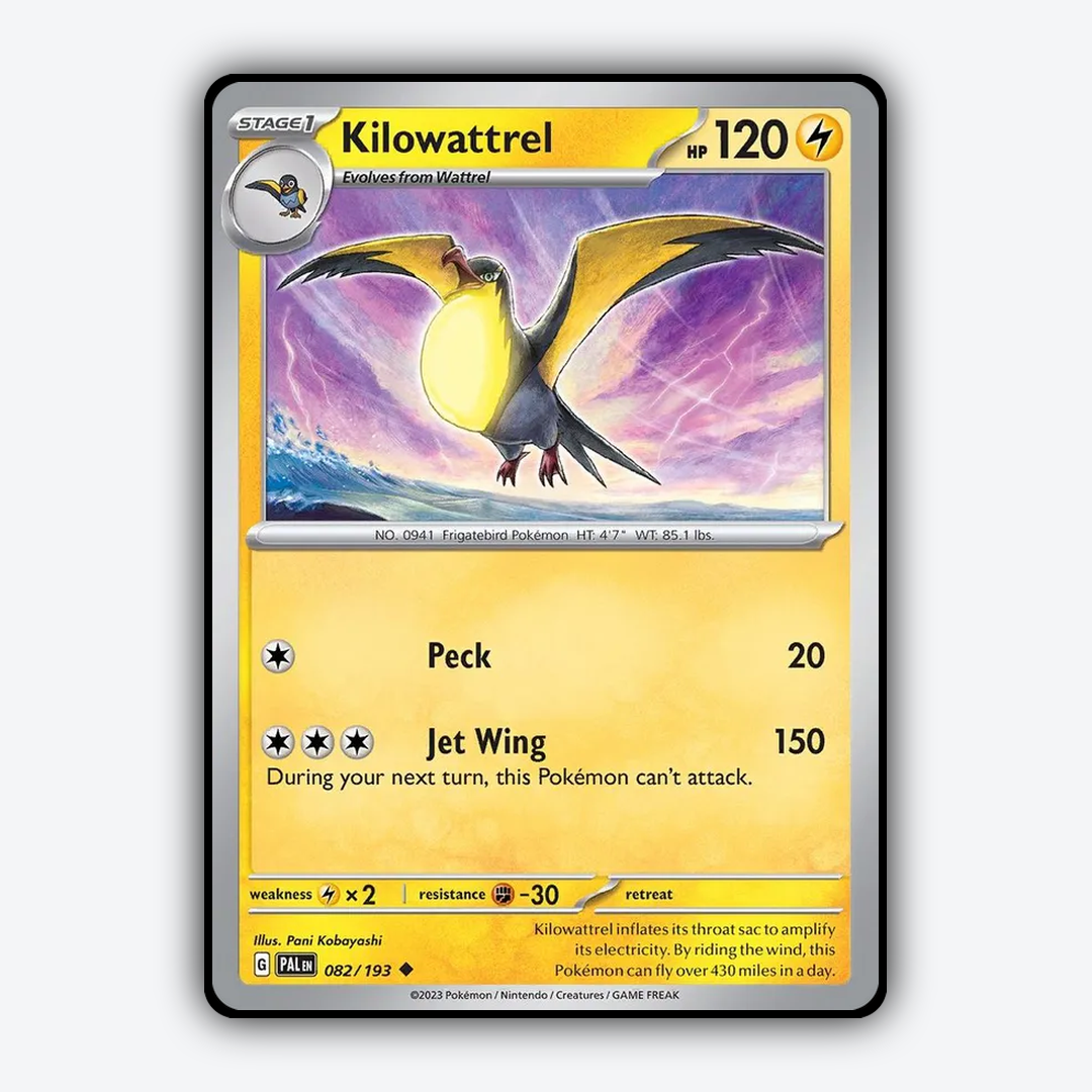 Kilowattrel 082/193 - Paldea Evolved Set - Card Rug