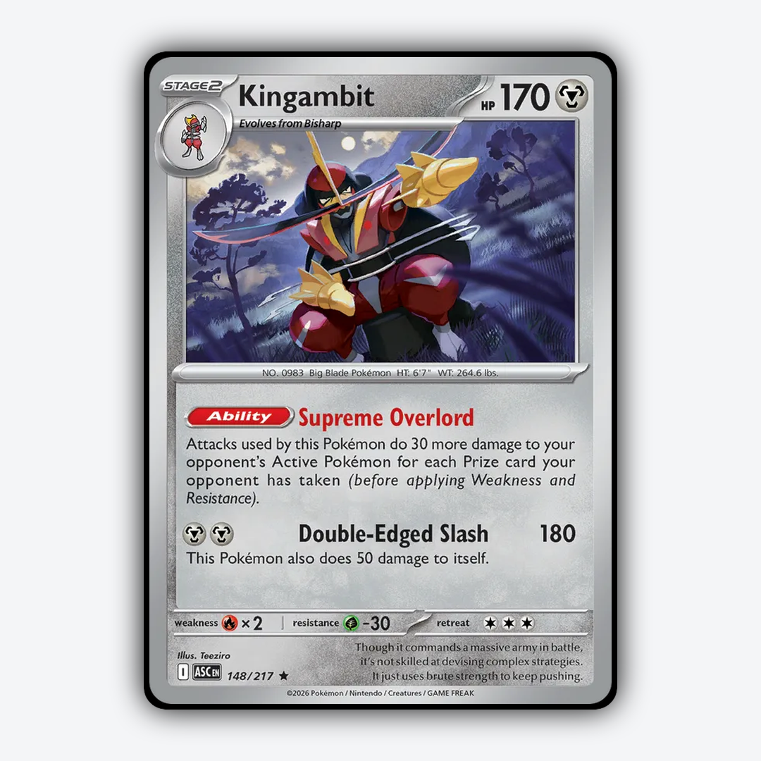 Kingambit 148/217 - Ascended Heroes Set - Card Rug