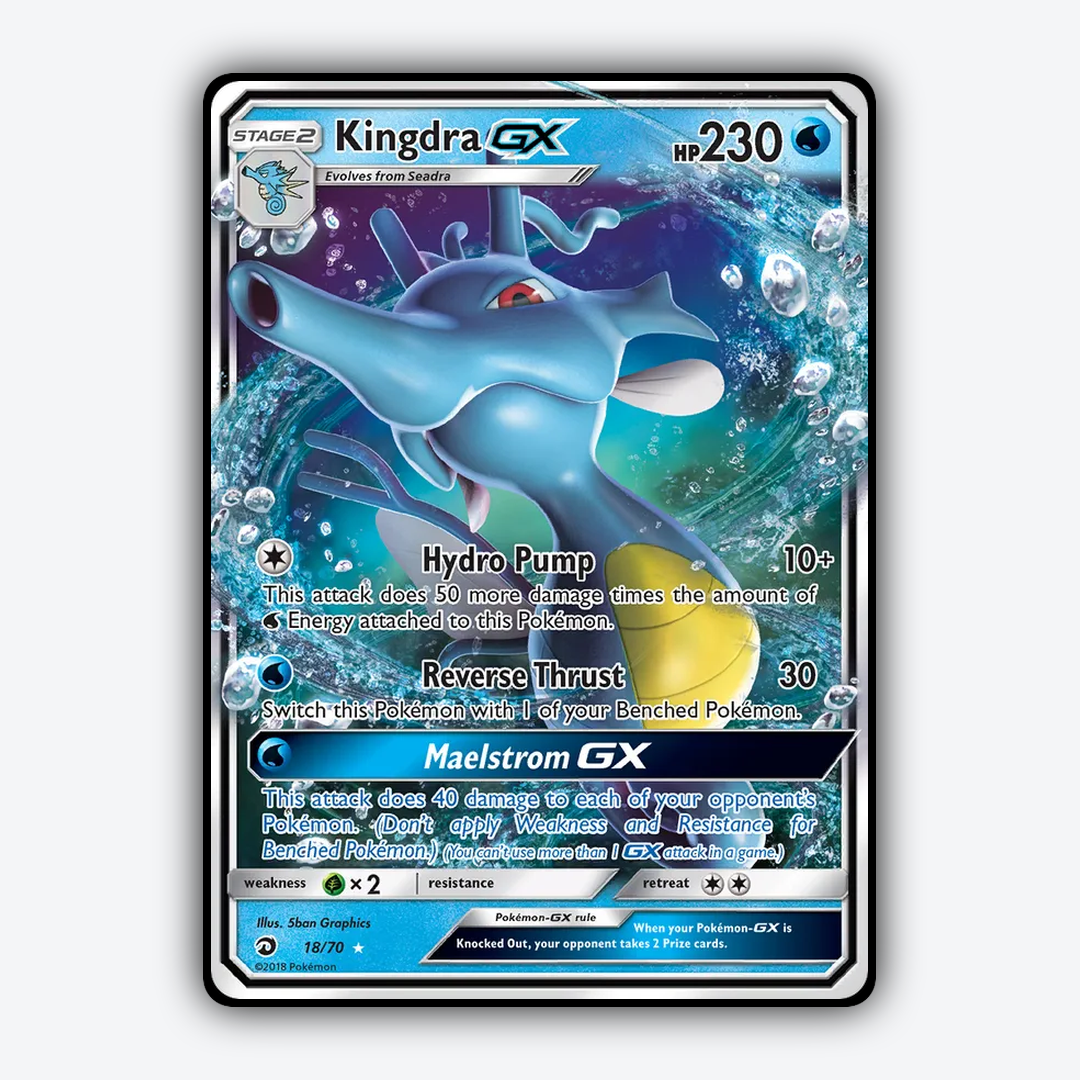 Kingdra-GX 018/70 - Dragon Majesty Set - Card Rug