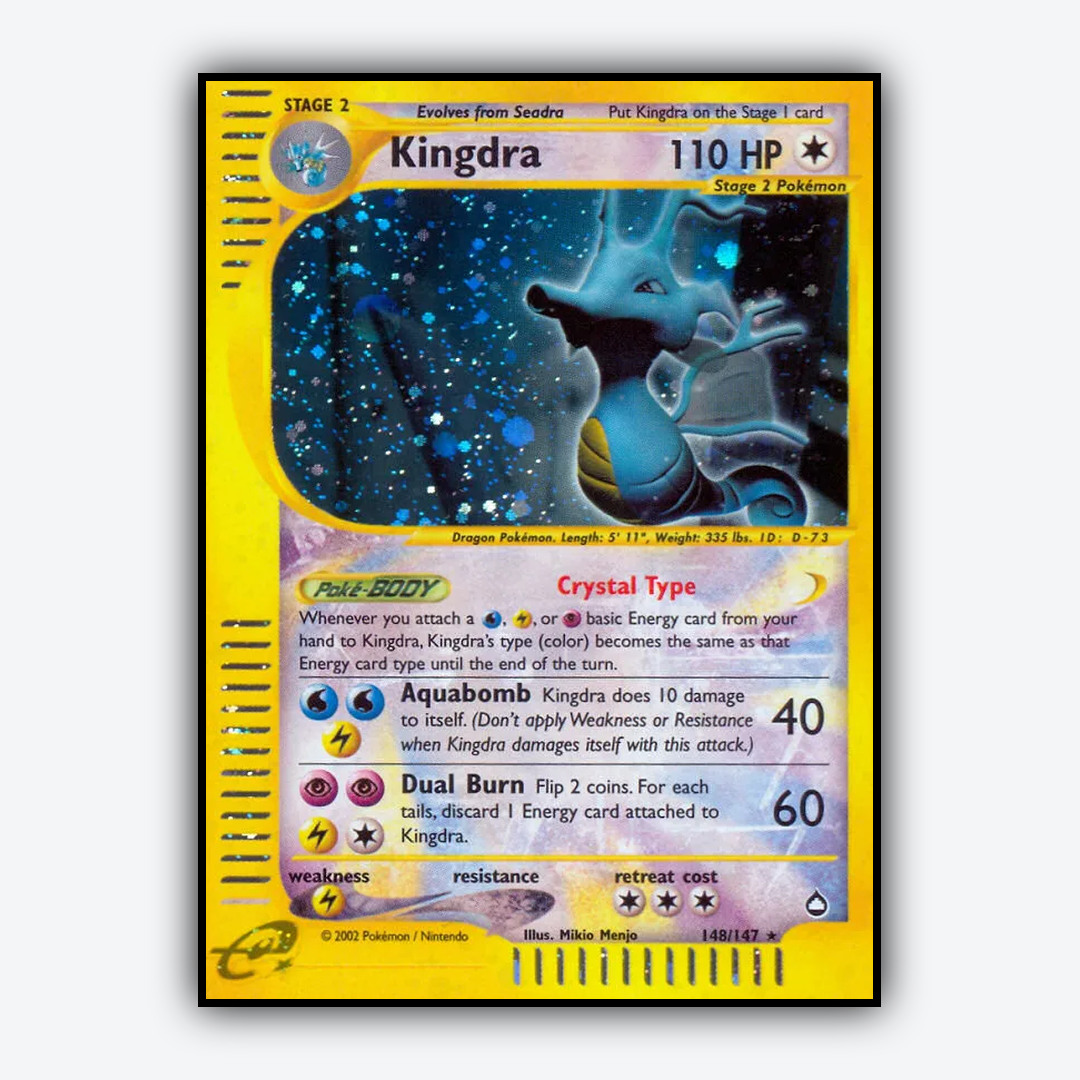 Kingdra 148/147 - Aquapolis Set - Card Rug