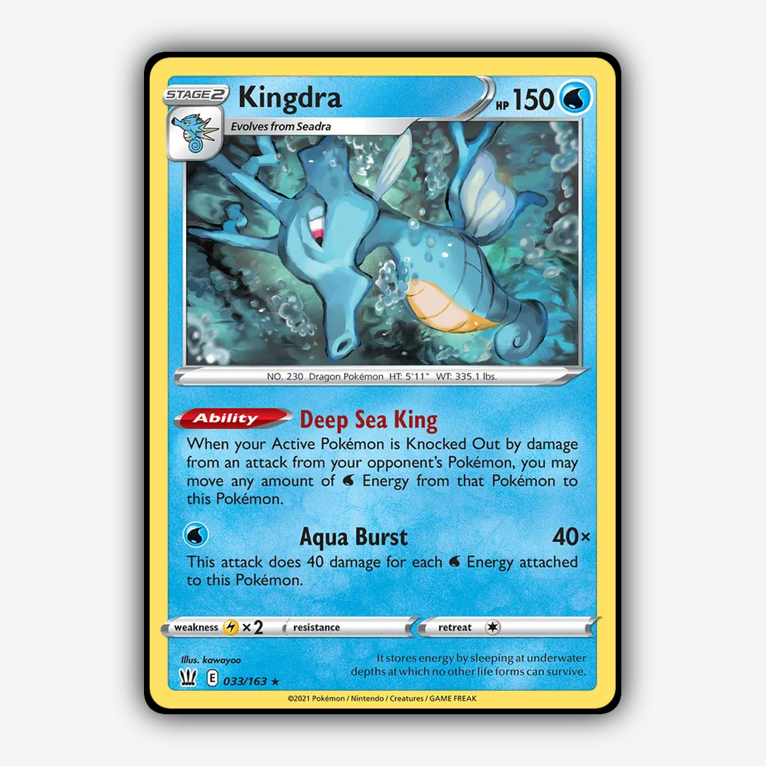 Kingdra 033/163 - Battle Styles Set - Card Rug