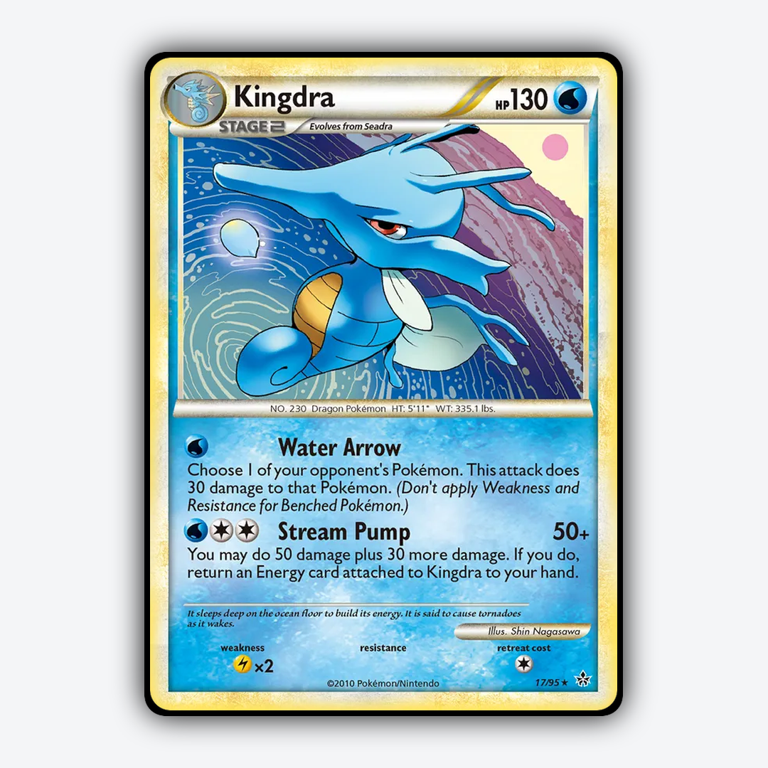 Kingdra 017/95 - HS—Unleashed Set - Card Rug