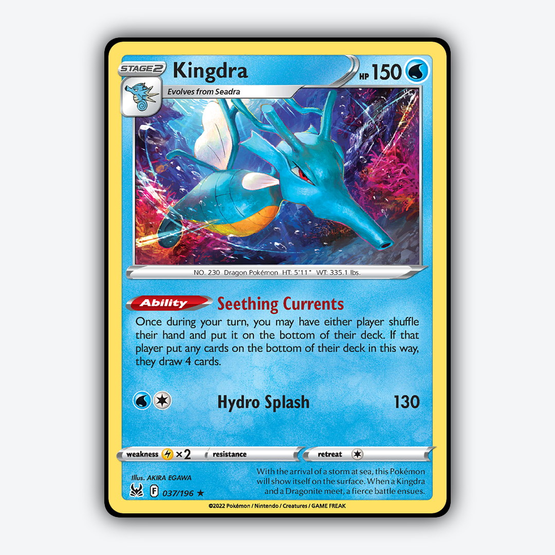 Kingdra 037/196 - Lost Origin Set - Card Rug