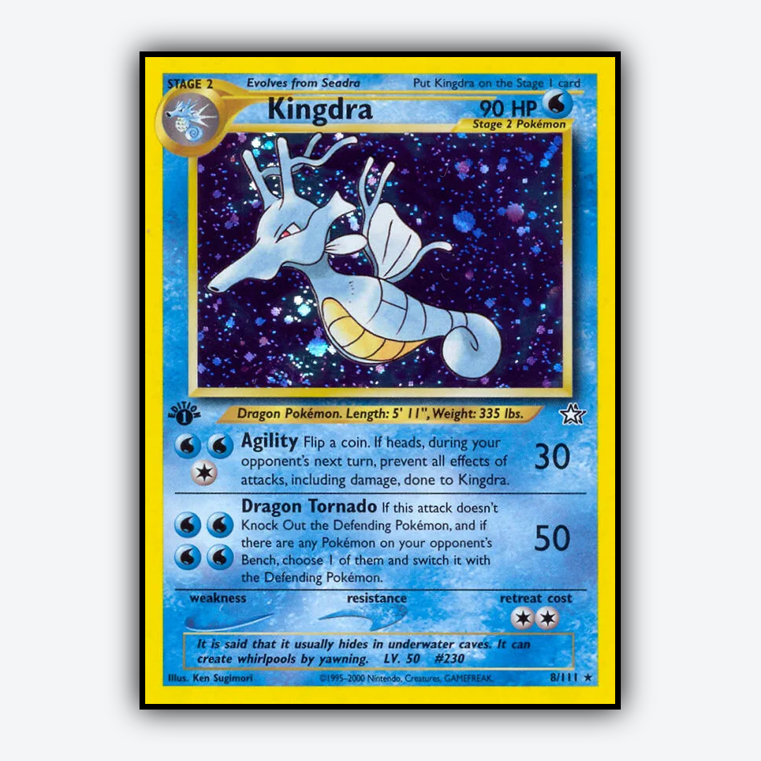 Kingdra 008/111 - Neo Genesis Set - Card Rug