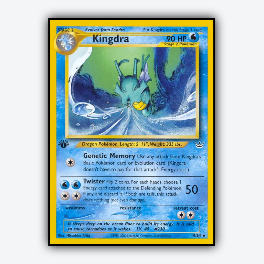Kingdra 019/64 - Neo Revelation Set - Card Rug