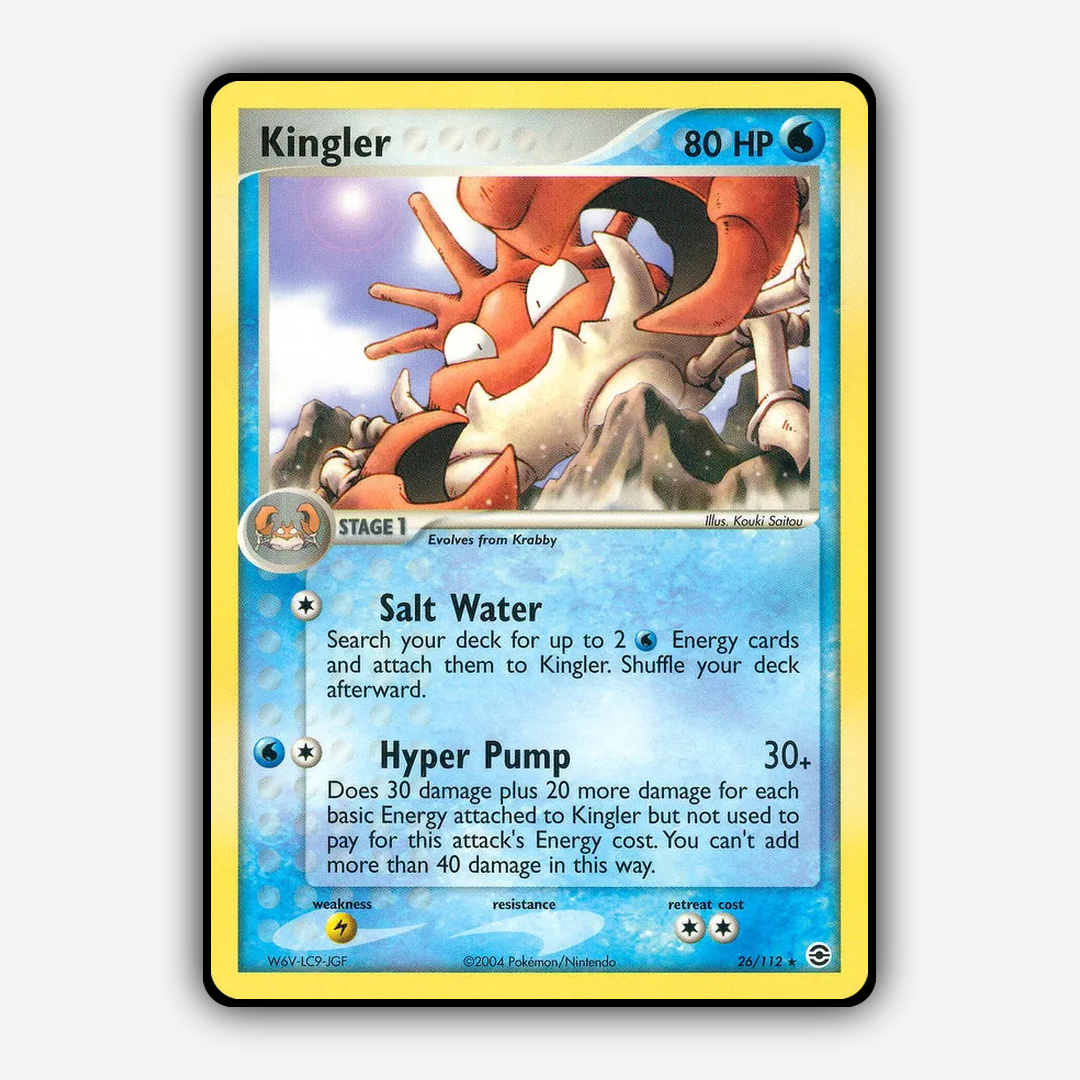Kingler 026/112 - FireRed & LeafGreen Set - Card Rug