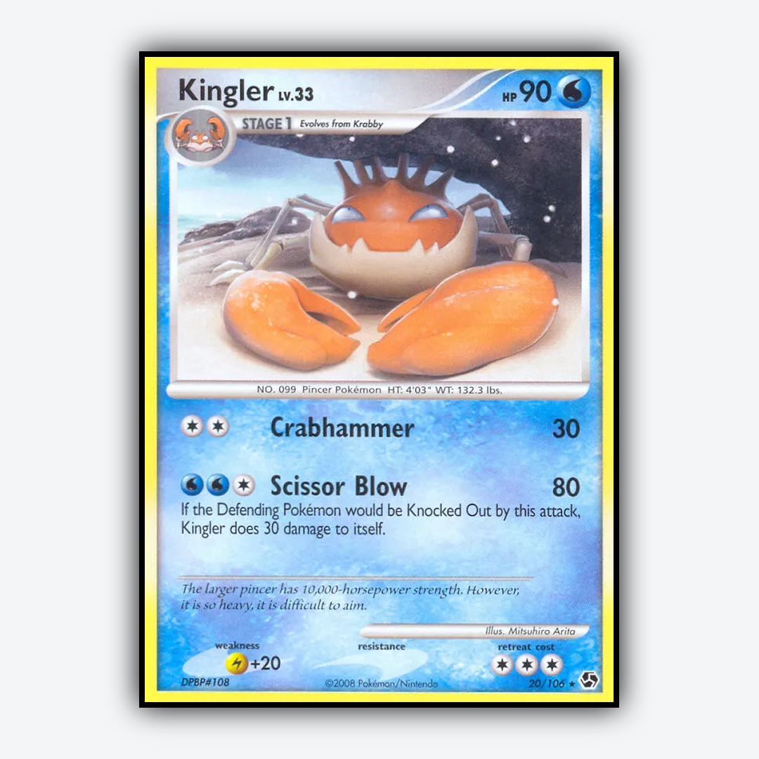 Kingler 020/106 - Great Encounters Set - Card Rug
