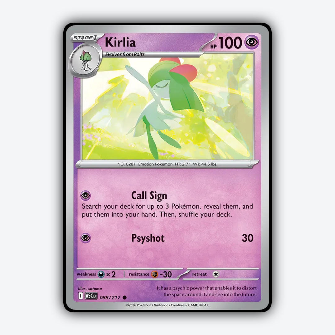 Kirlia 088/217 - Ascended Heroes Set - Card Rug