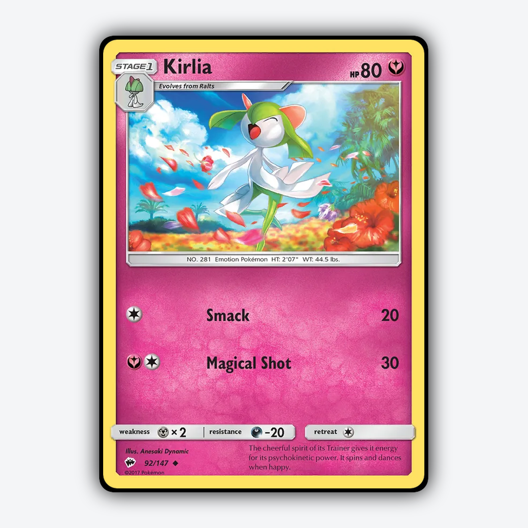 Kirlia 092/147 - Burning Shadows Set - Card Rug