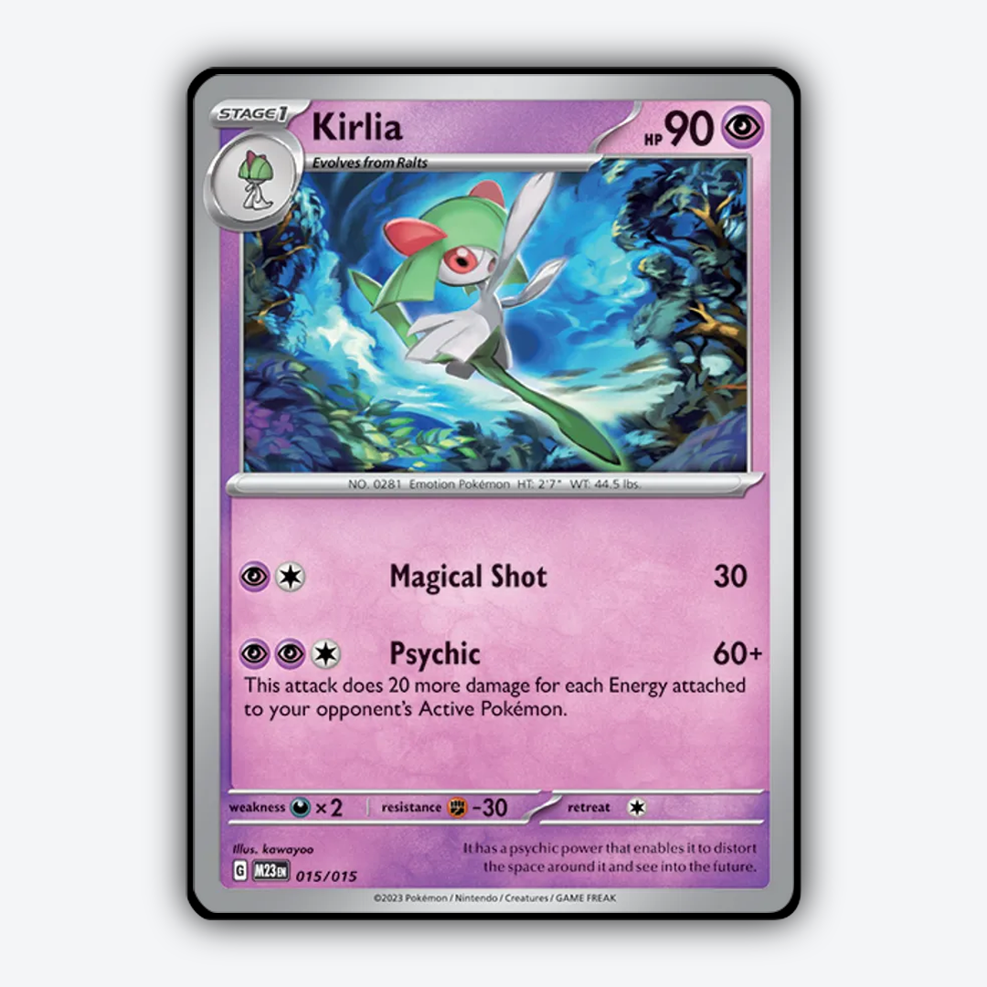 Kirlia 015/015 - McDonald's Collection 2023 Set - Card Rug