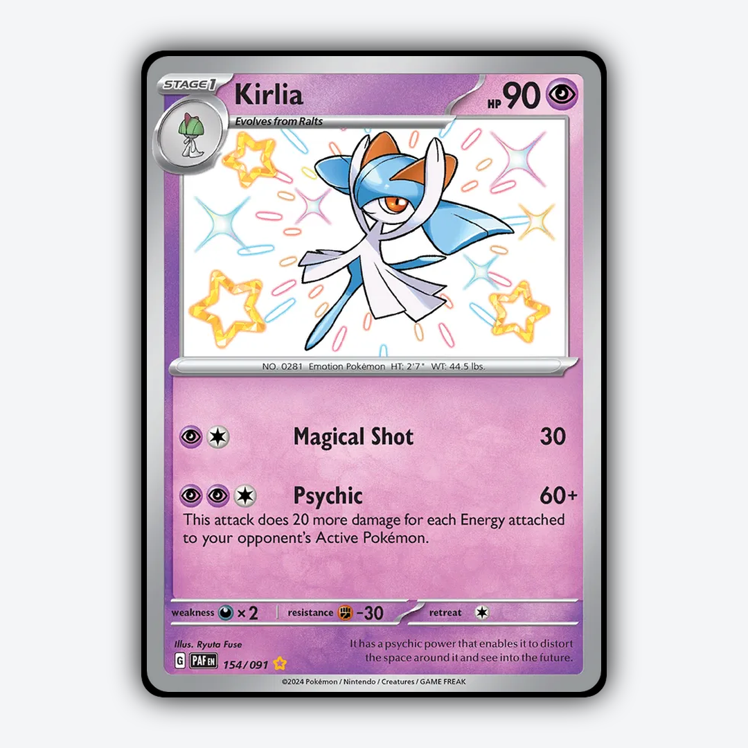 Kirlia #154 - Paldean Fates Set - Card Rug