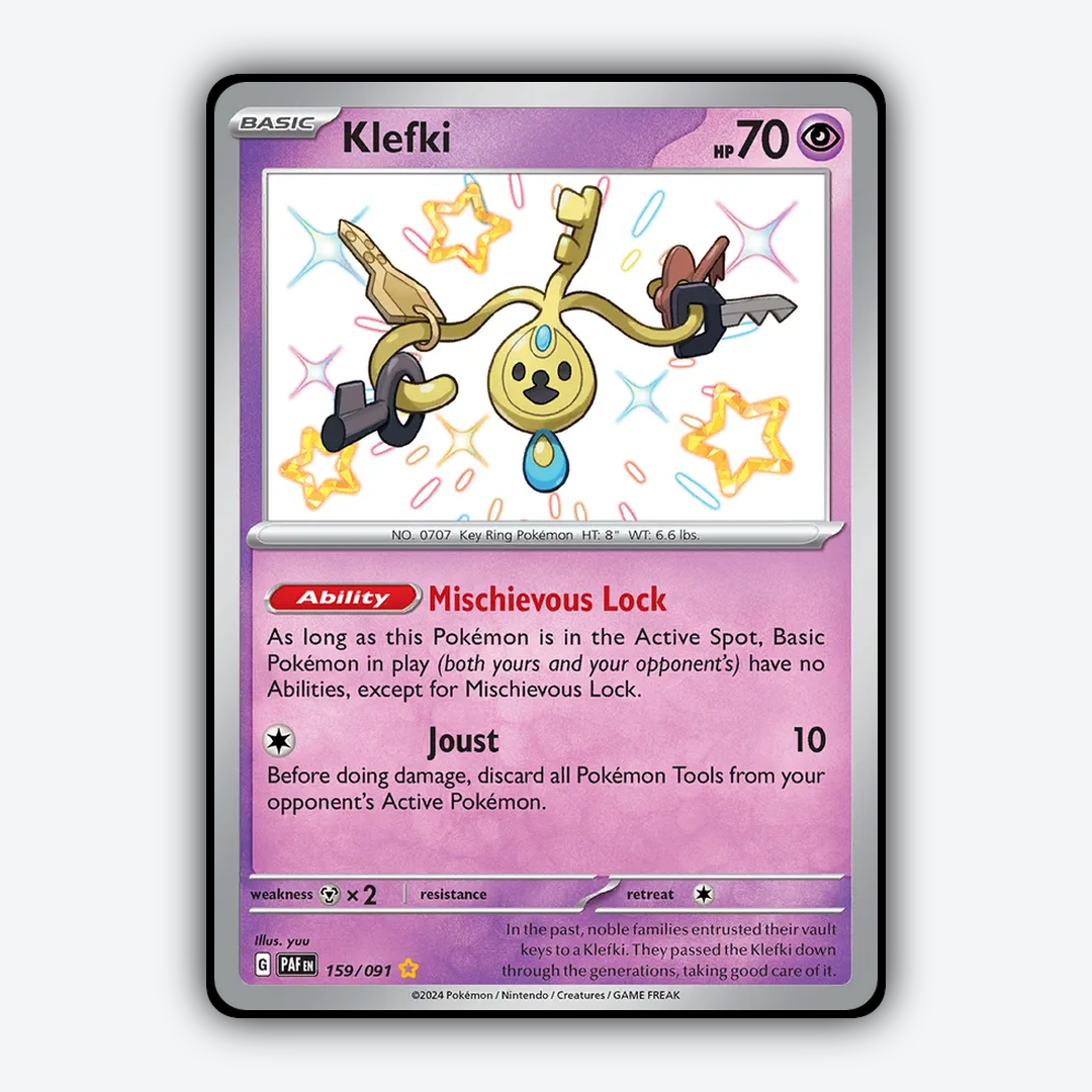 Klefki #159 - Paldean Fates Set - Card Rug