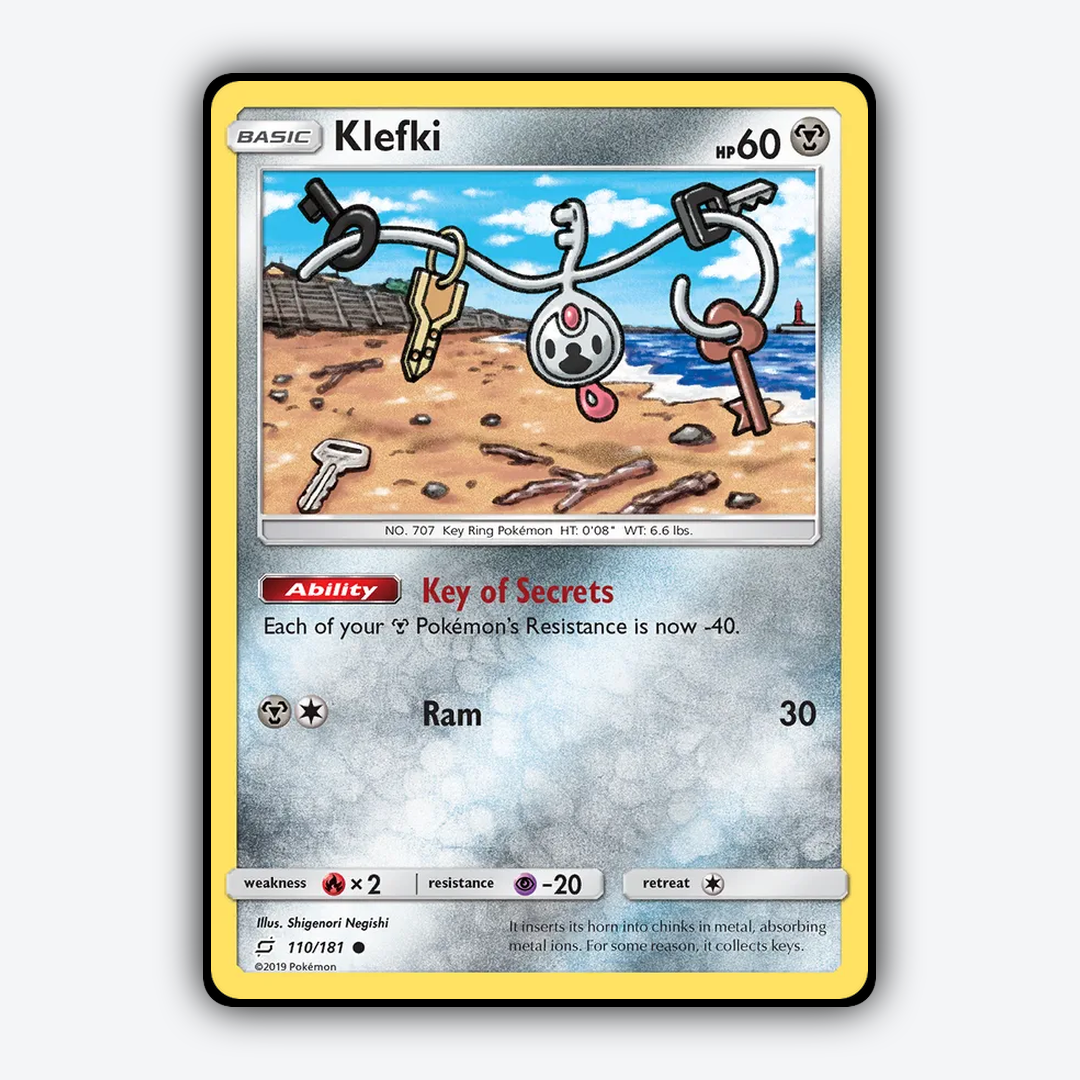 Klefki 110/181 - Team Up Set - Card Rug