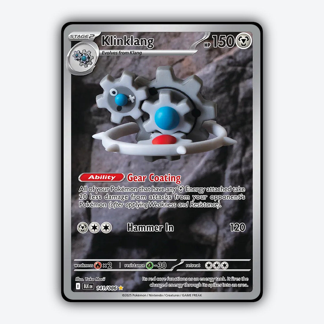 Klinklang #141 - Black Bolt Set - Card Rug