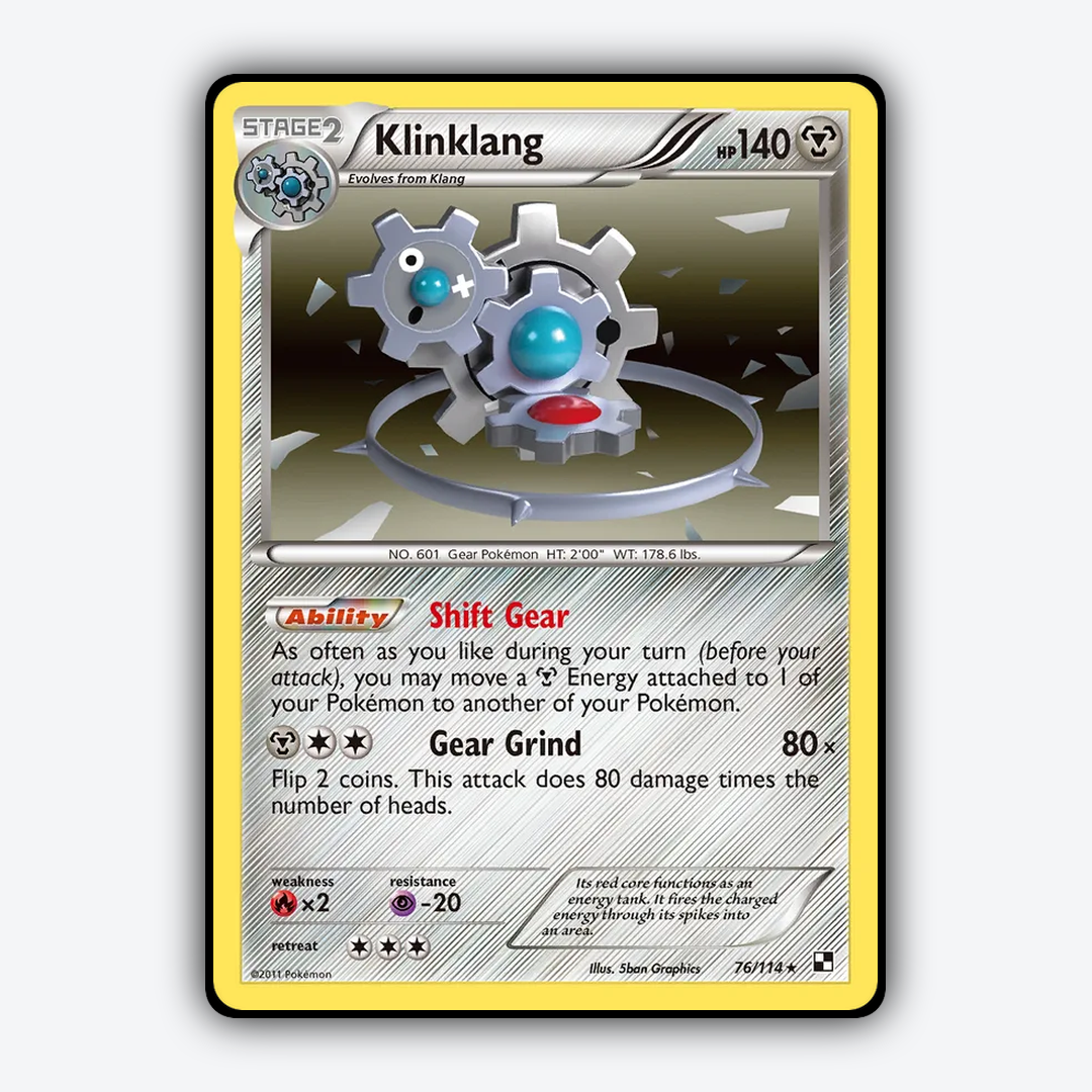 Klinklang 076/114 - Black & White Set - Card Rug