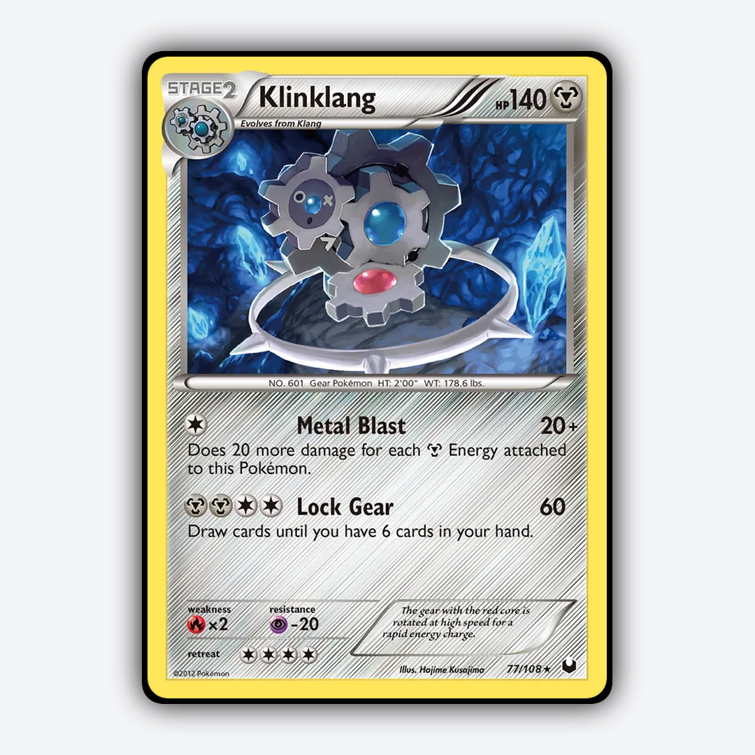 Klinklang 077/108 - Dark Explorers Set - Card Rug