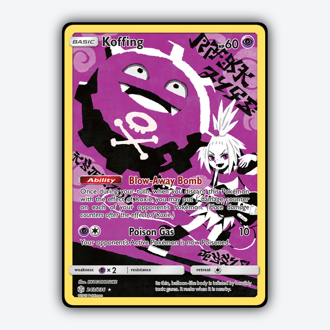 Koffing 243/236 - Cosmic Eclipse Set - Card Rug