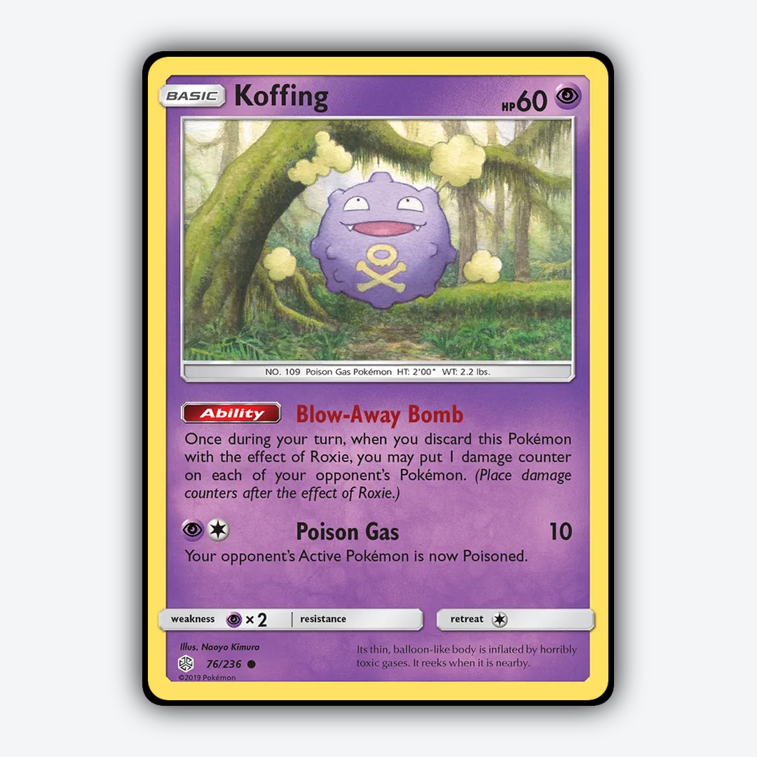 Koffing 076/236 - Cosmic Eclipse Set - Card Rug