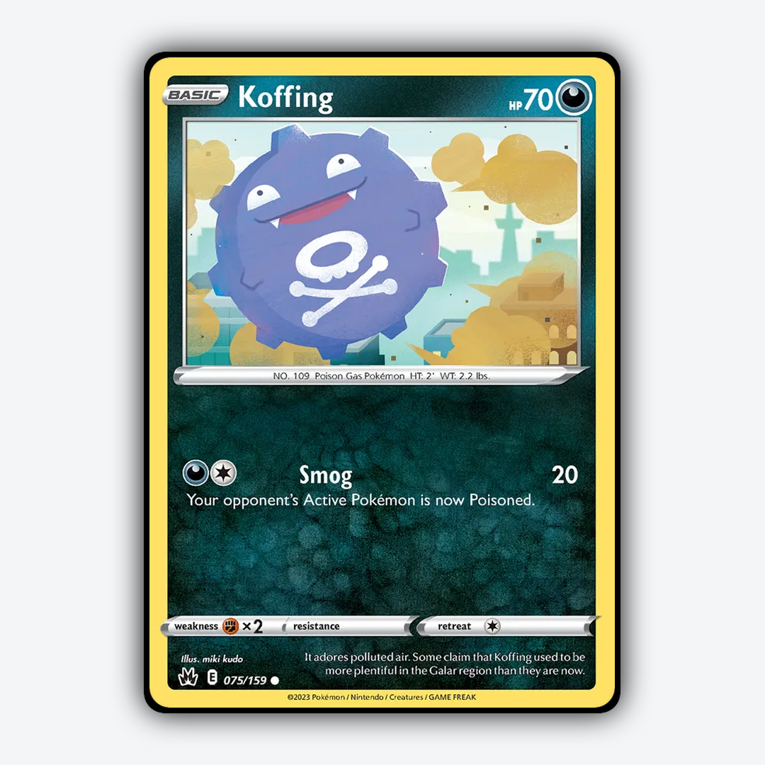 Koffing 075/159 - Crown Zenith Set - Card Rug