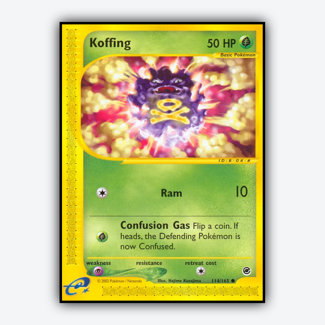 Koffing 114/165 - Expedition Base Set - Card Rug