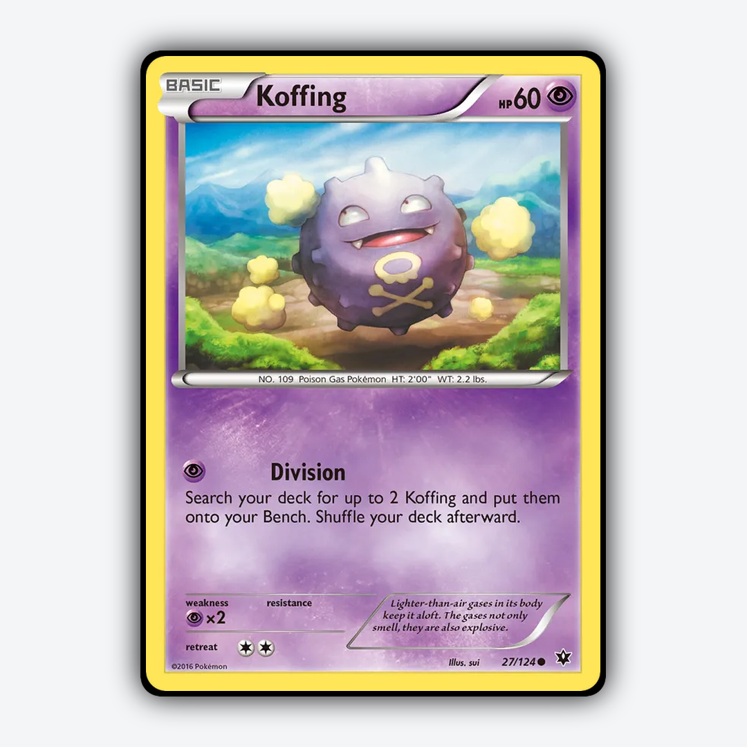 Koffing 027/124 - Fates Collide Set - Card Rug