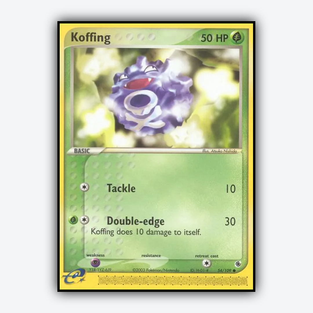 Koffing 054/109 - Ruby & Sapphire Set - Card Rug