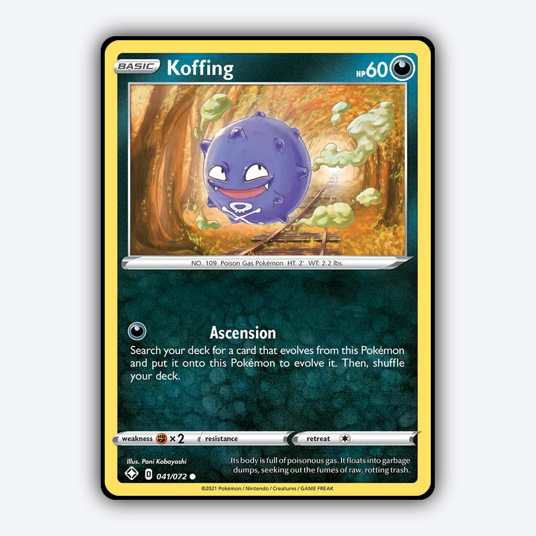 Koffing 041/72 - Shining Fates Set - Card Rug