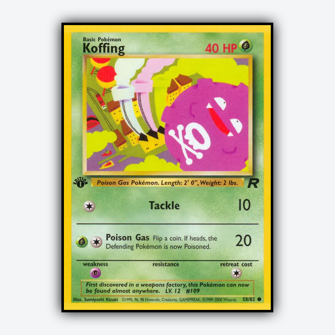 Koffing 058/82 - Team Rocket Set - Card Rug