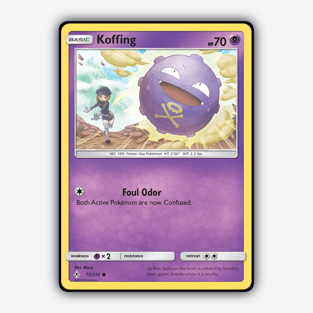 Koffing 073/214 - Unbroken Bonds Set - Card Rug