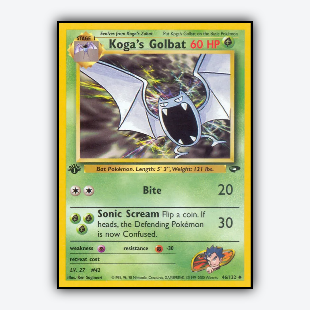 Koga's Golbat 046/132 - Gym Challenge Set - Card Rug