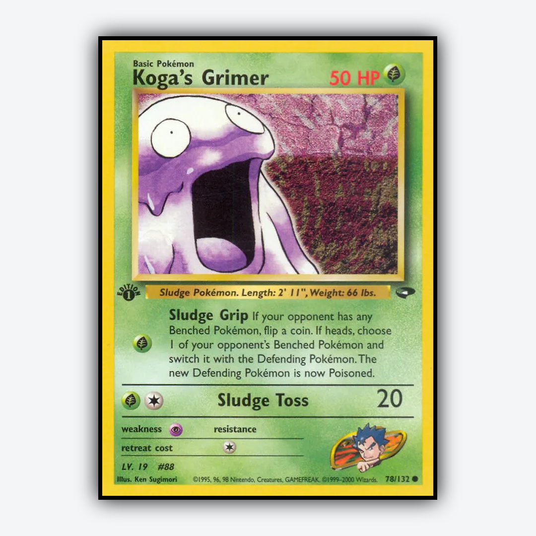 Koga's Grimer 078/132 - Gym Challenge Set - Card Rug