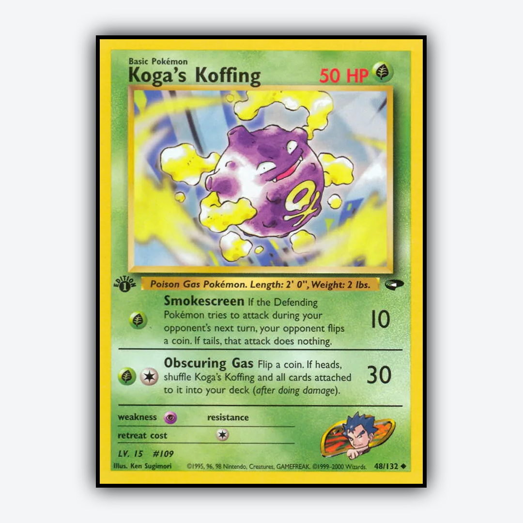 Koga's Koffing 048/132 - Gym Challenge Set - Card Rug