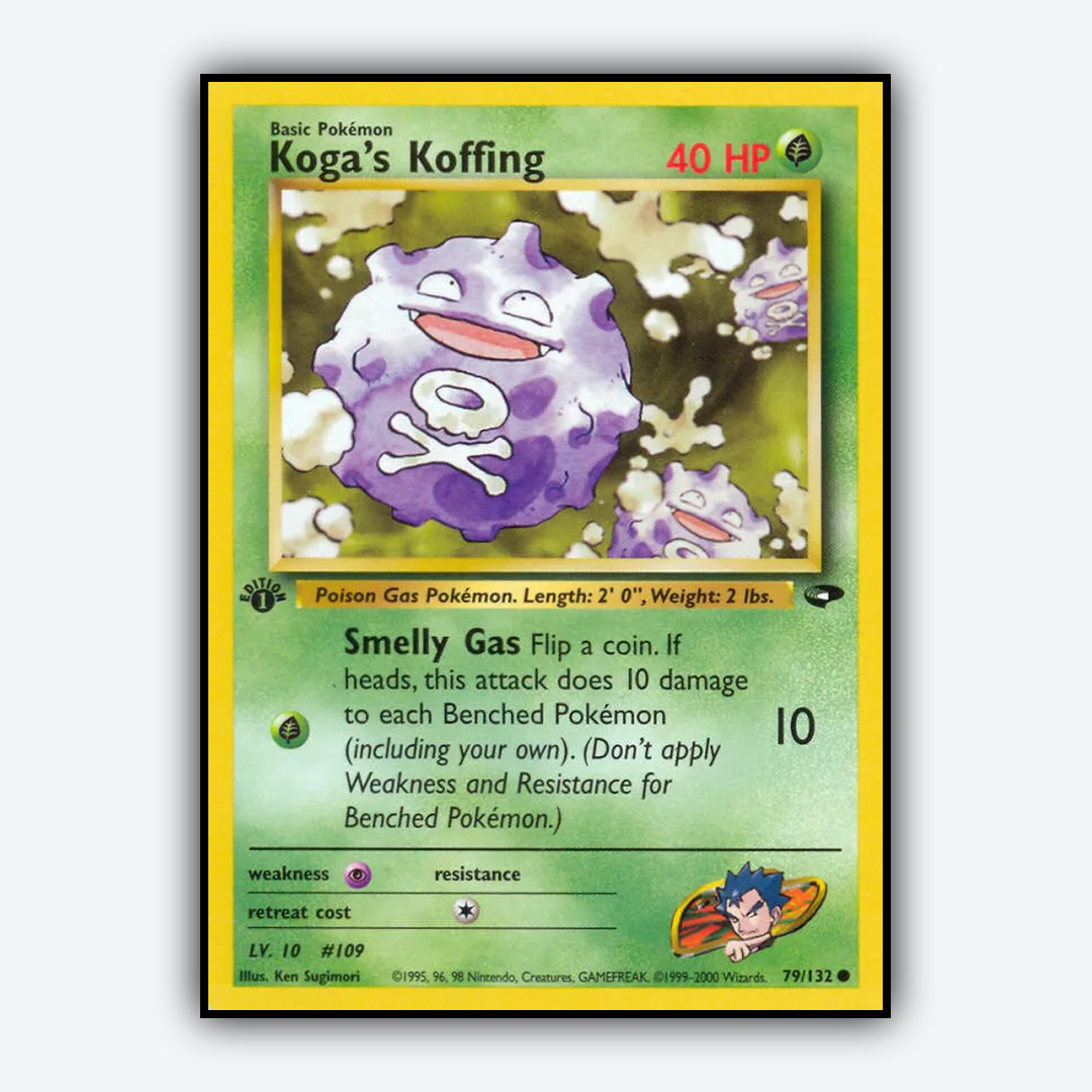 Koga's Koffing 079/132 - Gym Challenge Set - Card Rug
