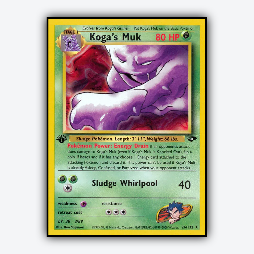 Koga's Muk 026/132 - Gym Challenge Set - Card Rug