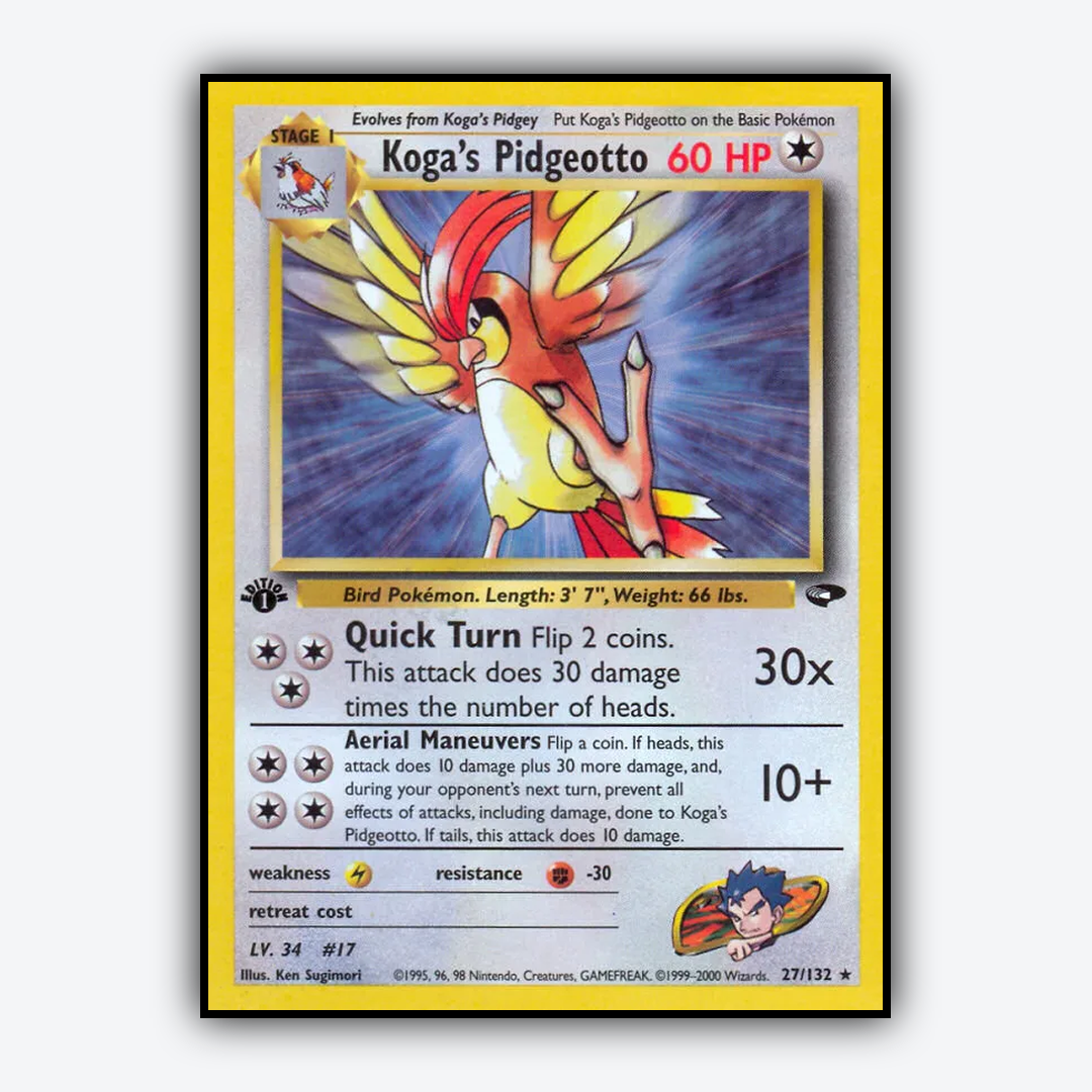 Koga's Pidgeotto 027/132 - Gym Challenge Set - Card Rug