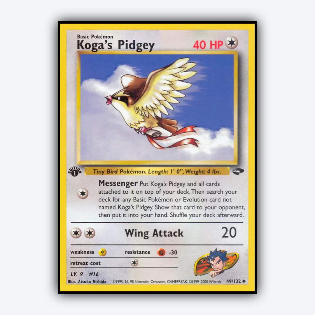 Koga's Pidgey 049/132 - Gym Challenge Set - Card Rug