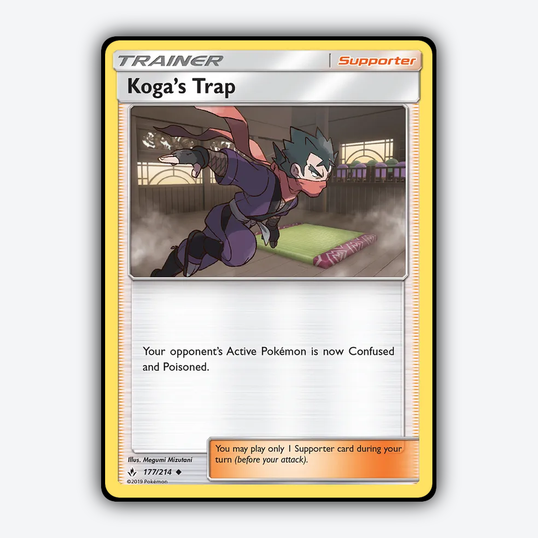 Koga's Trap 177/214 - Unbroken Bonds Set - Card Rug