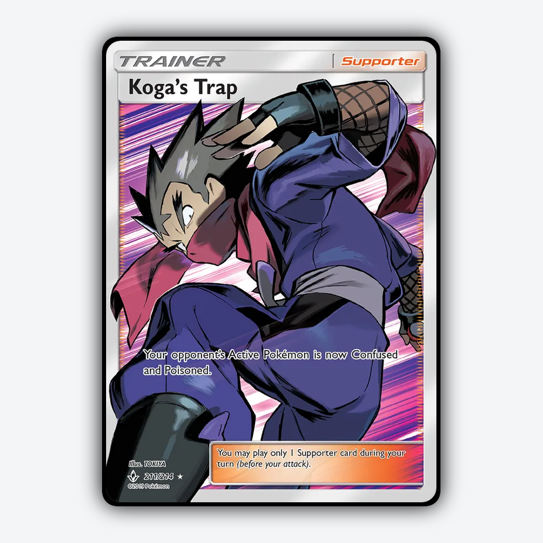 Koga's Trap 211/214 - Unbroken Bonds Set - Card Rug