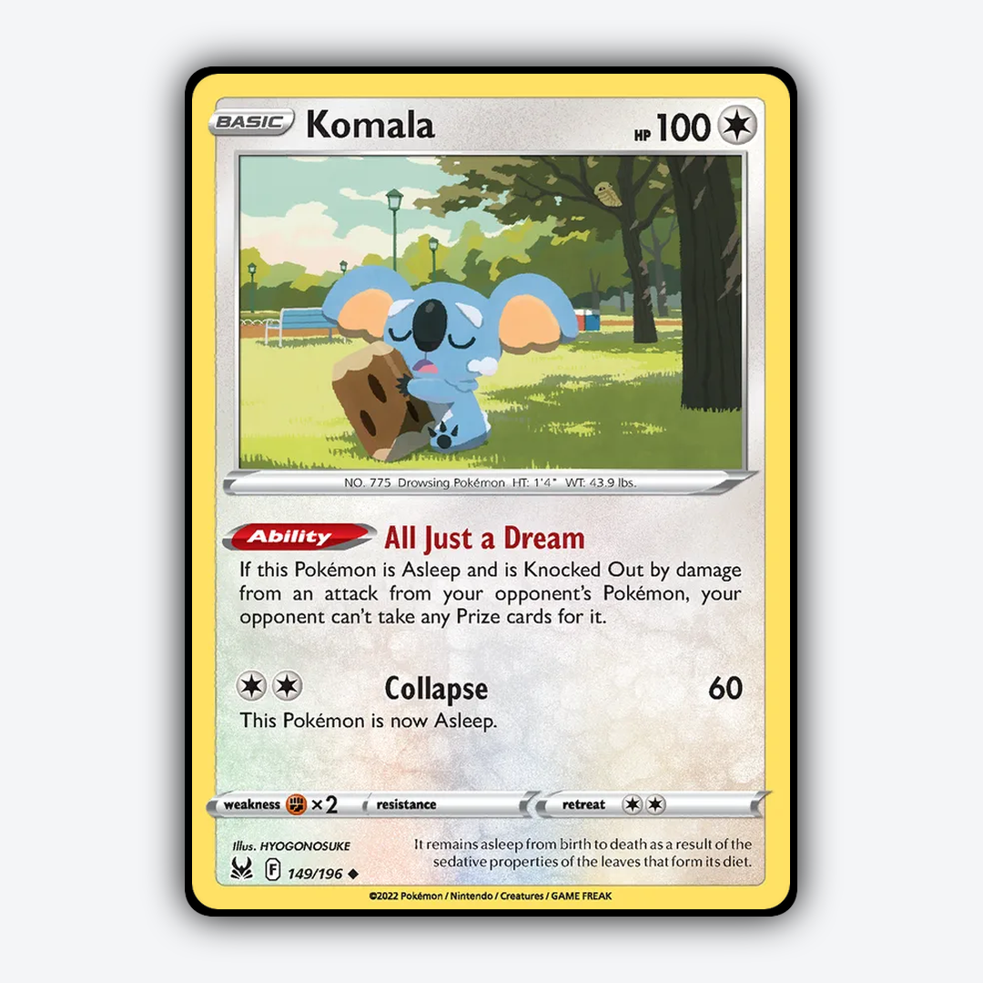 Komala 149/196 - Lost Origin Set - Card Rug