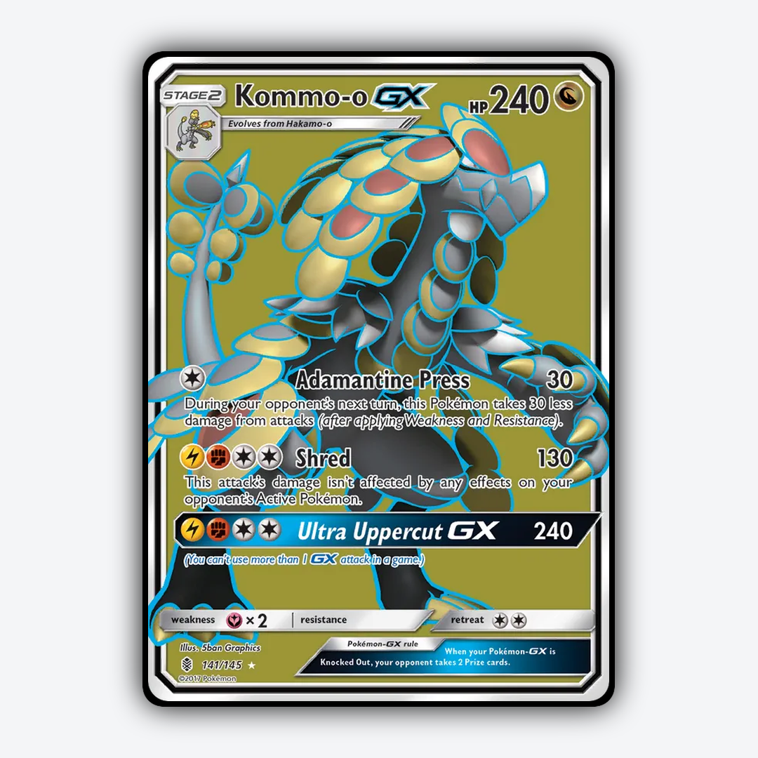 Kommo-o-GX 141/145 - Guardians Rising Set - Card Rug