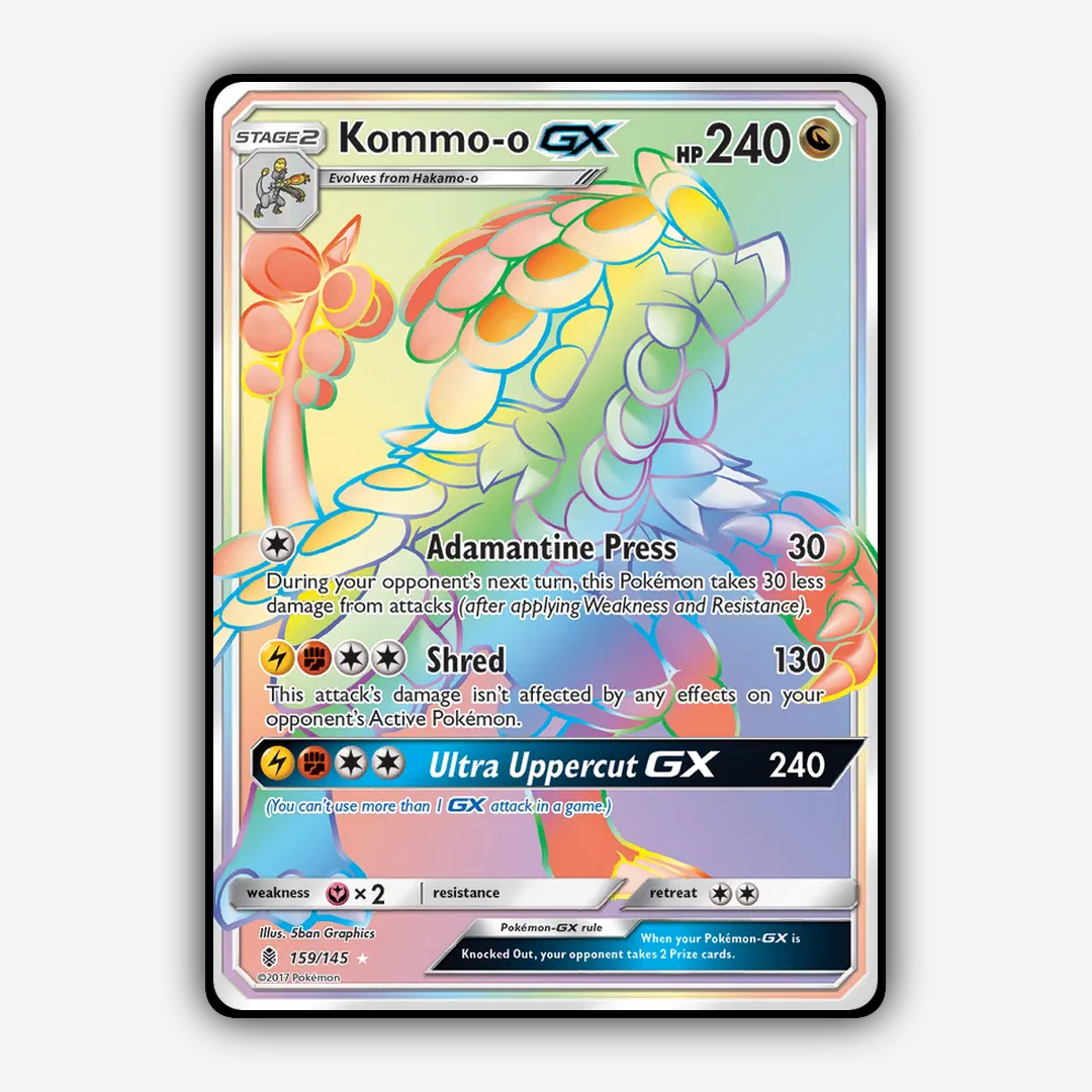 Kommo-o-GX 159/145 - Guardians Rising Set - Card Rug