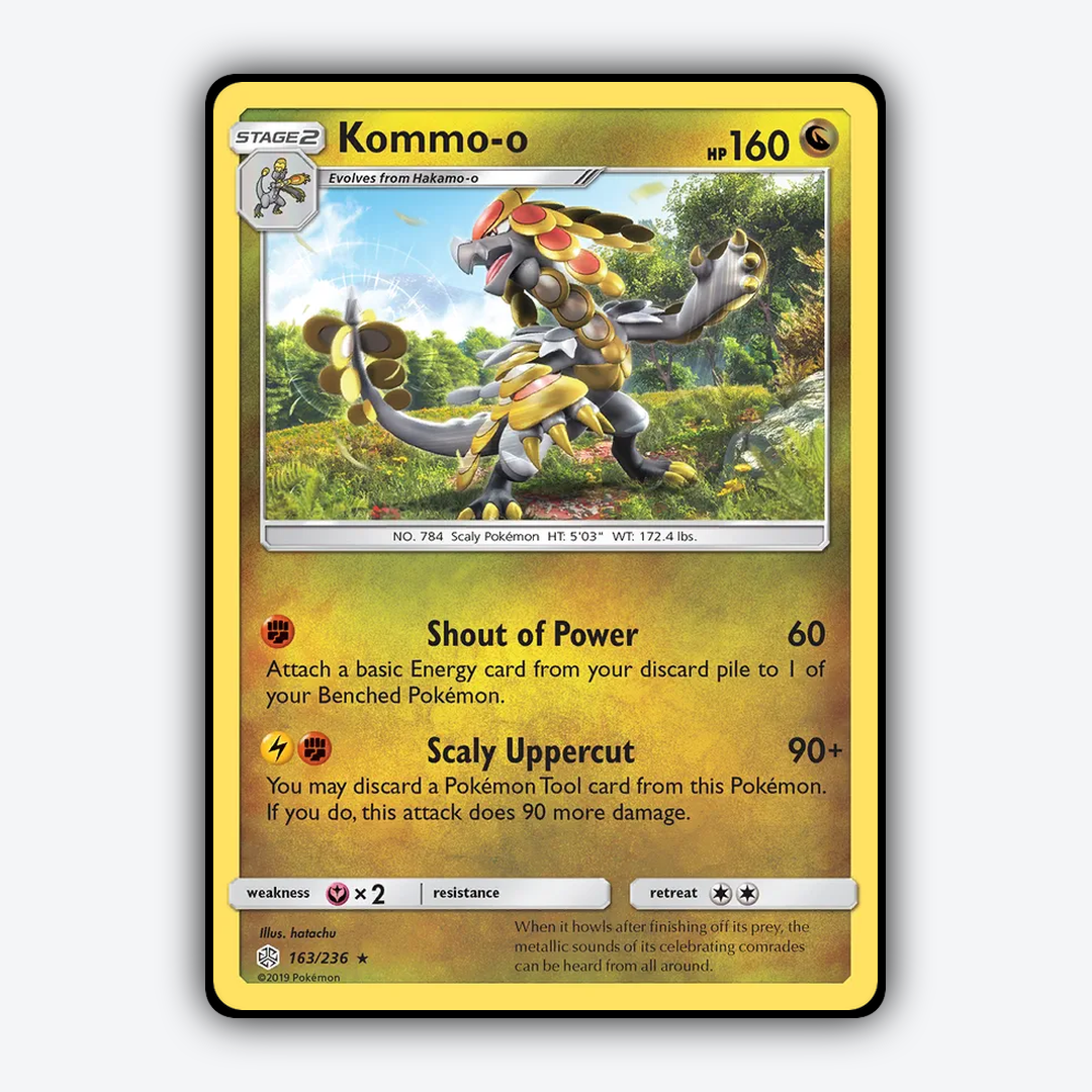 Kommo-o 163/236 - Cosmic Eclipse Set - Card Rug
