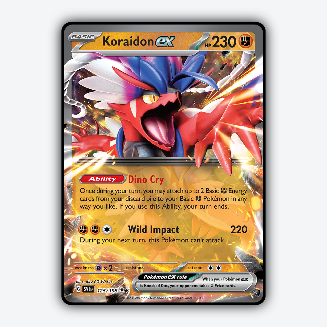 Koraidon ex 125/198 - Scarlet & Violet Set - Card Rug