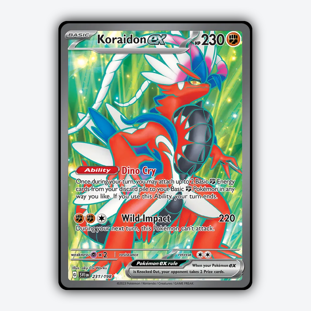 Koraidon ex 231/198 - Scarlet & Violet Set - Card Rug