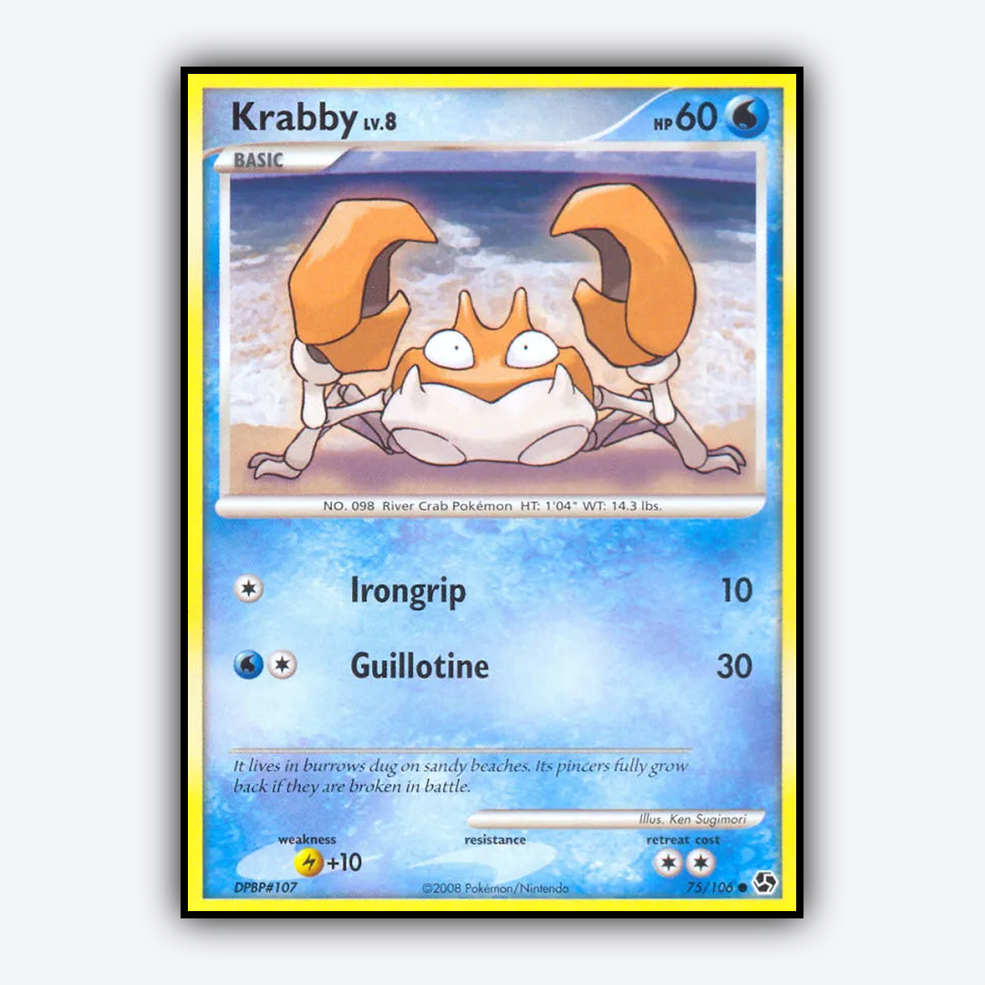 Krabby 075/106 - Great Encounters Set - Card Rug