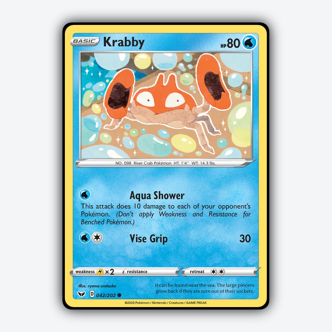 Krabby 042/202 - Sword & Shield Set - Card Rug